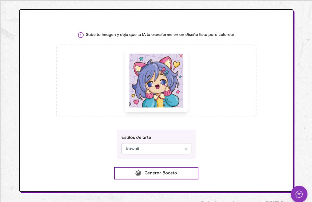 convierte imagen a pagina para colorear